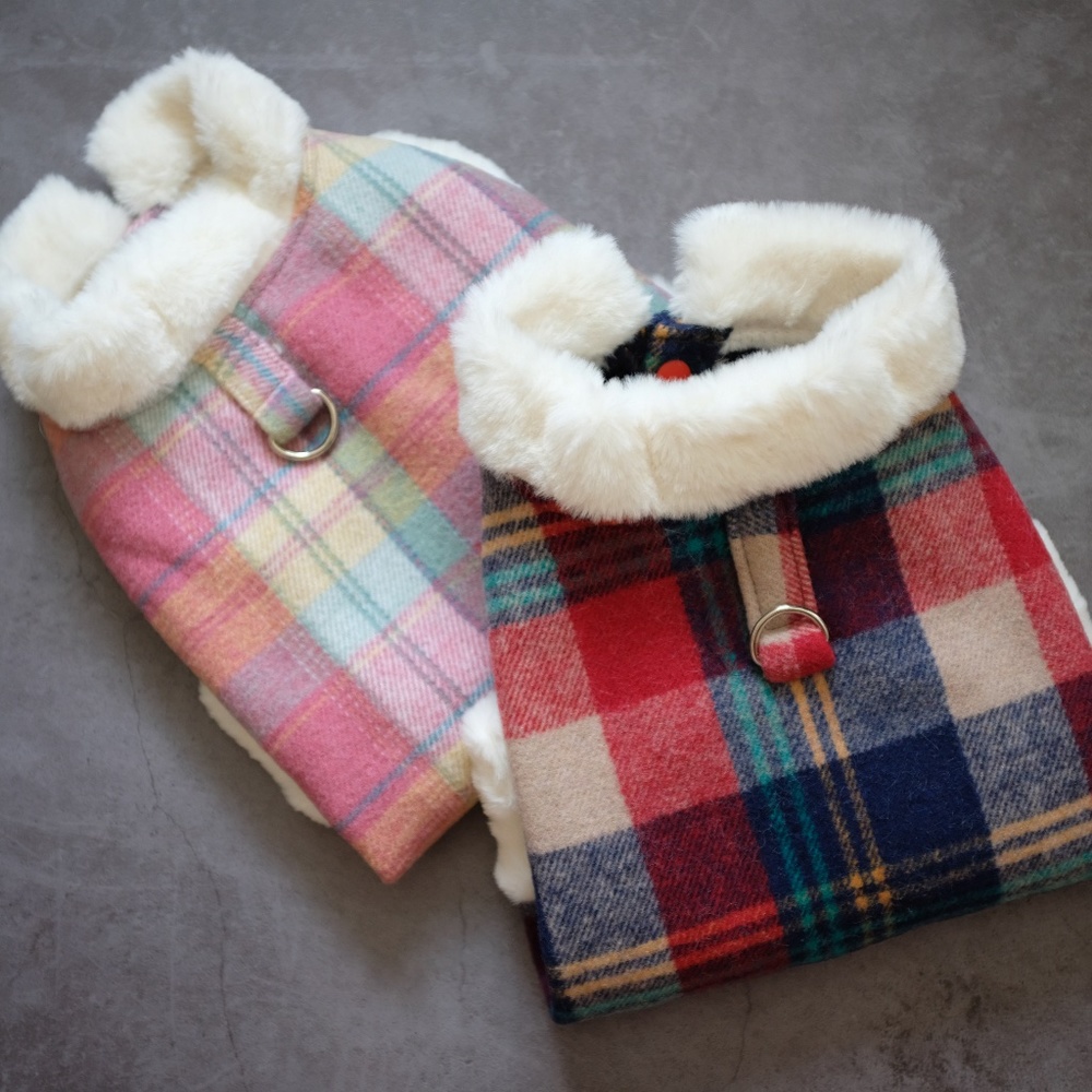 Cute Plaided Vests for Small Dogs and Cats